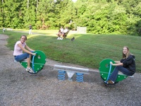 Hannah and Logan...notice the scale is tipping to the right