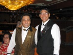 Ronni and ???. Our waiters for dinner