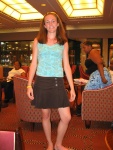 Hannah even more pretty for dinner